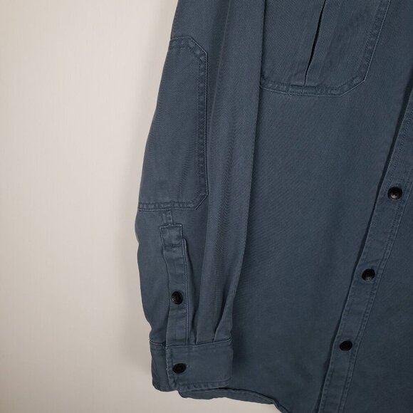 Legendary Whitetails Heavyweight Button Up Shirt Blue Long Sleeve Mens Size M - Picture 7 of 9